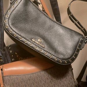 Mk small studded purse.  Black